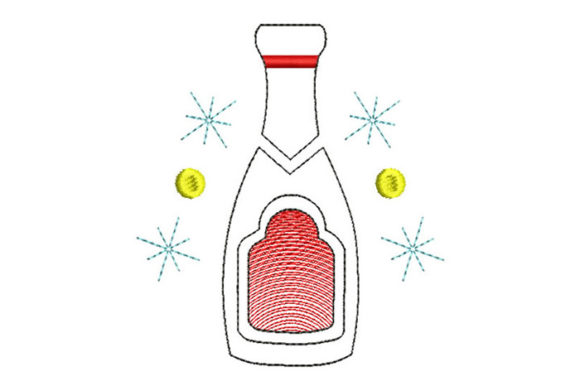 A Designer's Real-World Review of the New Year s Bottle Embroidery Design
