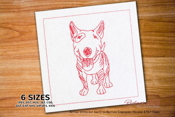 A Designer's Review of Bull Terrier Open Mouth Embroidery