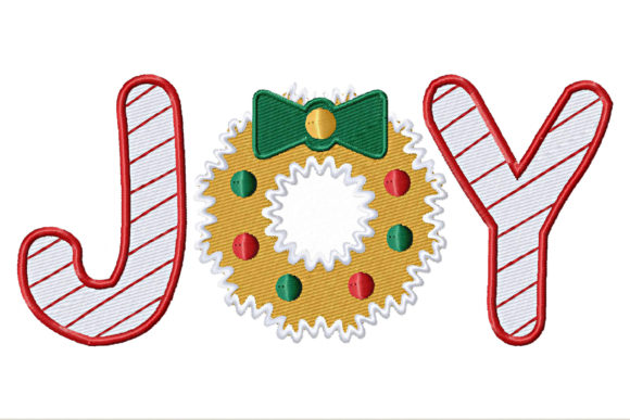 A Fresh Look at the Joy Christmas Embroidery Design
