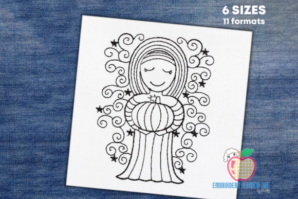 A Simple Yet Creative Pumpkin Embroidery for Your Autumn Collections