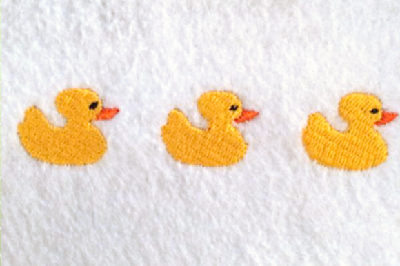 An Embroidery Designer’s Review of Row of Rubber Ducks