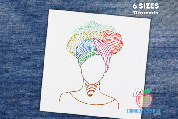 Black Girl Portrait: A Review for Seasonal Embroidery Projects