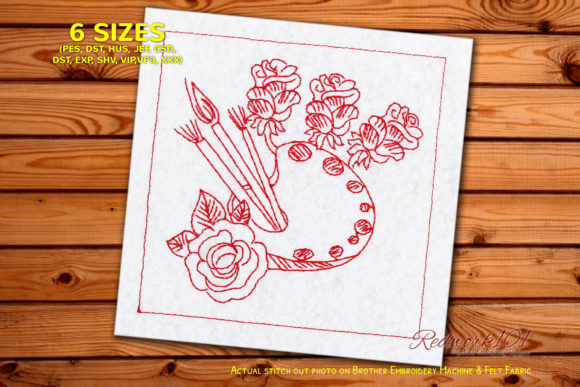 Evaluating Floral Pattern with Brush Palette for Your Shop