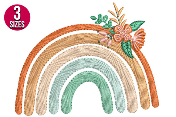 Fall Rainbow with Flowers: A Seasonal Embroidery Designer's Review