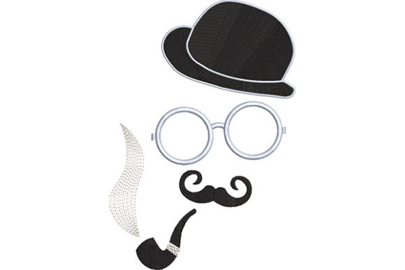 Father Smoking a Pipe: A Premium Vintage Motif for Apparel