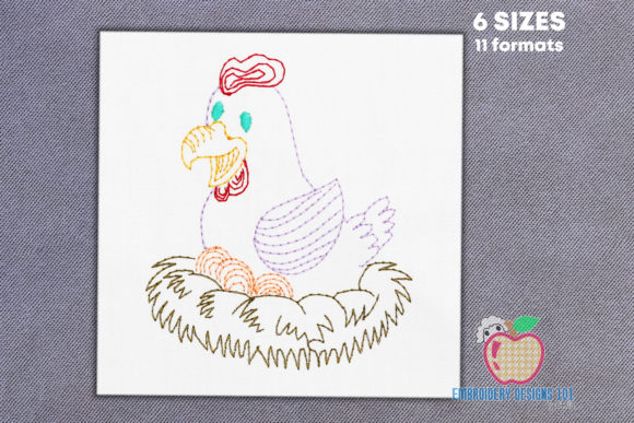 Hen Hatching Eggs Embroidery: A Designer's Review for Gift Crafters