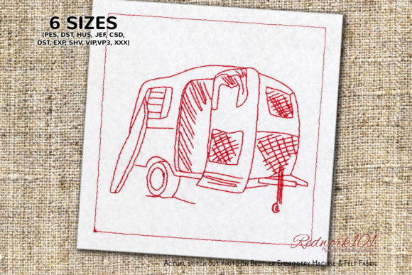 Mini Camper Design: A Perfect Embroidered Adventure