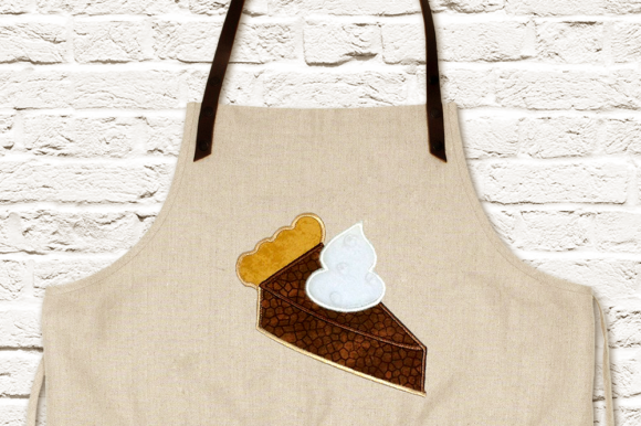 Pie Slice Applique Embroidery: A Designer's Take on a Dessert Icon