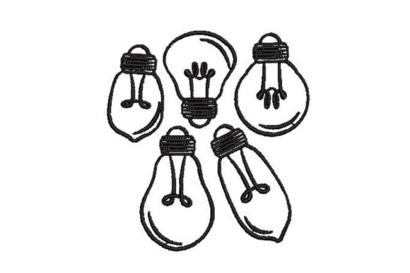 Seasonal Spark: A Designer's Review of Line Art Doodle Lightbulbs